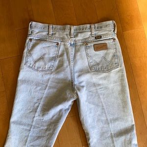 High Waisted Straight Leg Wrangler Jeans